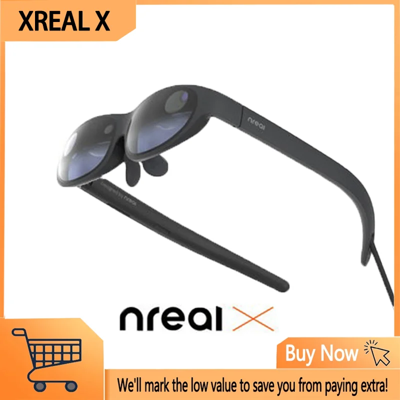Xreal Nreal Ʈ Ȱ AR Ȱ,   4K ÷, 220 ġ Ŵ ũ VR Ȱ, 100%  ǰ